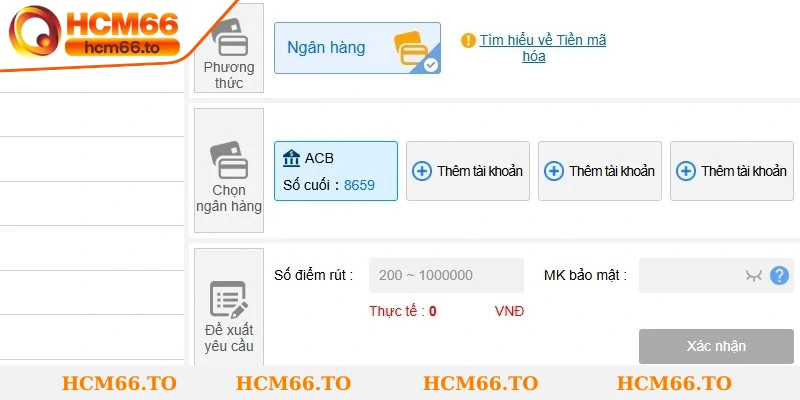 Các phương thức nạp tiền Hcm66 phổ biến và tiện lợi nhất 