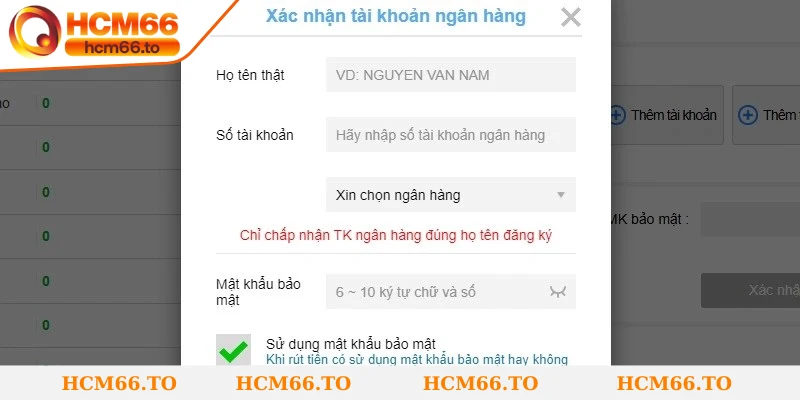 Lưu ý cần nhớ để nạp tiền tài khoản tại nền tảng Hcm66 thành công